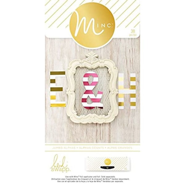 Alfabet versal Minc 38 stycken