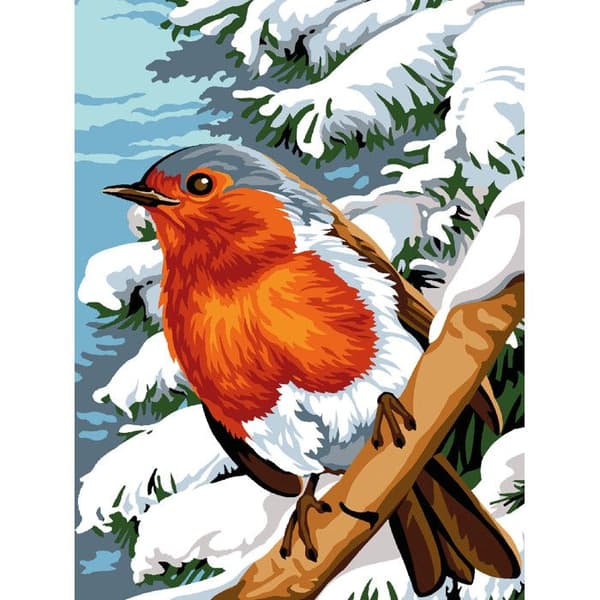 Canevas Margot Vinterfjäder 40x50 cm