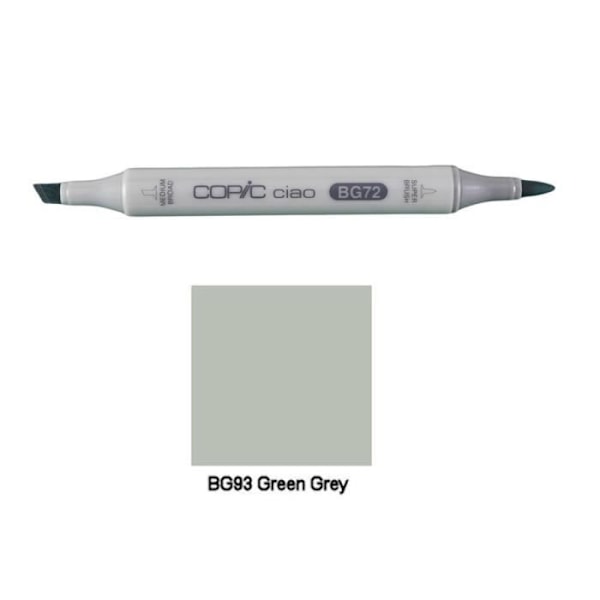 Marqueur - COPIC - Ciao - Dubbel spets - Opaque - Oföränderlig - BG93 Grön Grå Blågrön BG93 Grön Grå