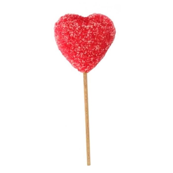 Gipsobjekt Lollipop Heart - Kreativt frö Vit