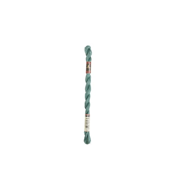 Fil DMC Coton Perlé Small N8 Col. 502 Färg nummer 502