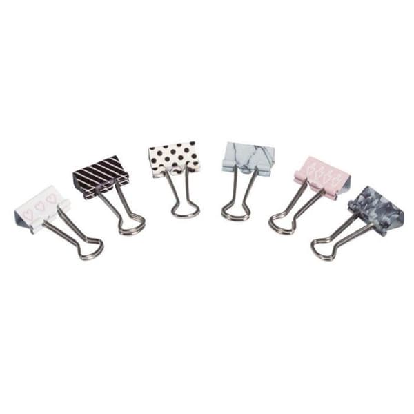 Häftapparat, 6 designer, 2cm, 6st Blandad