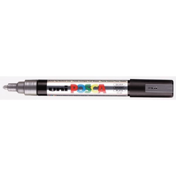 POSCA Marker Medium Conical Tip Silver Pengar