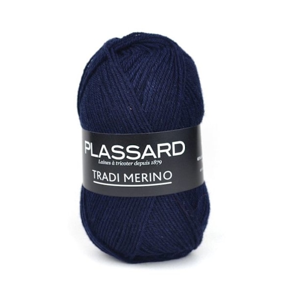 Ull Tradi-Merino Tröja Plassard 27 Marinblå 27 Marinblå