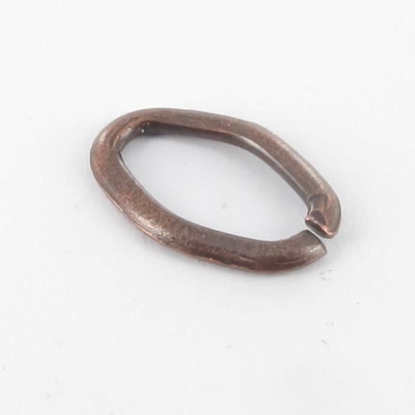 Oval delad ring 15x10 mm - Silver - 10 st - MegaCrea Silver