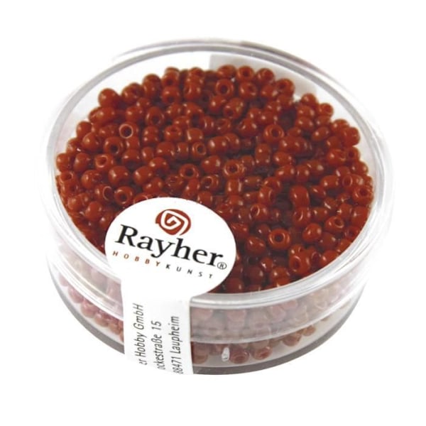 RAYHER Rocailles 2mm Ø Röd Röd