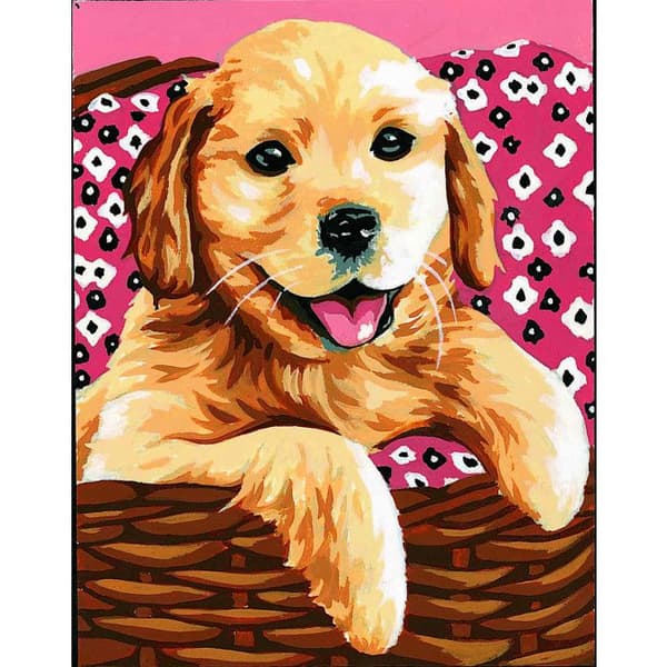 Kit vävduk vit Labrador 20x25cm Vit