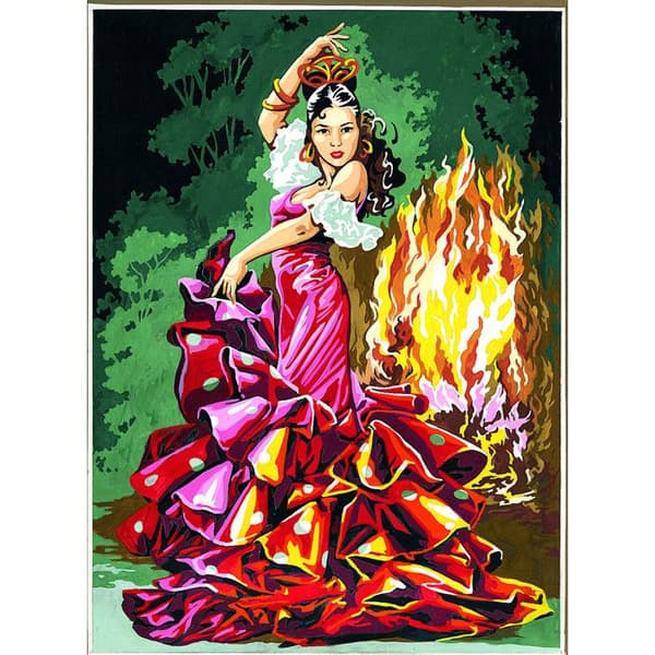 Antik duk Nattdans 45x60cm
