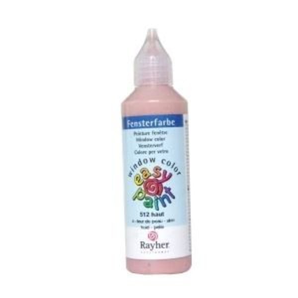 Flyttbar färg - Rayher - Fönsterfärg - 80ml - Hudfärg - Referens 067648 Hudfärg