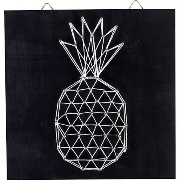 Tavel av spänd tråd String Art Ananas 22cm