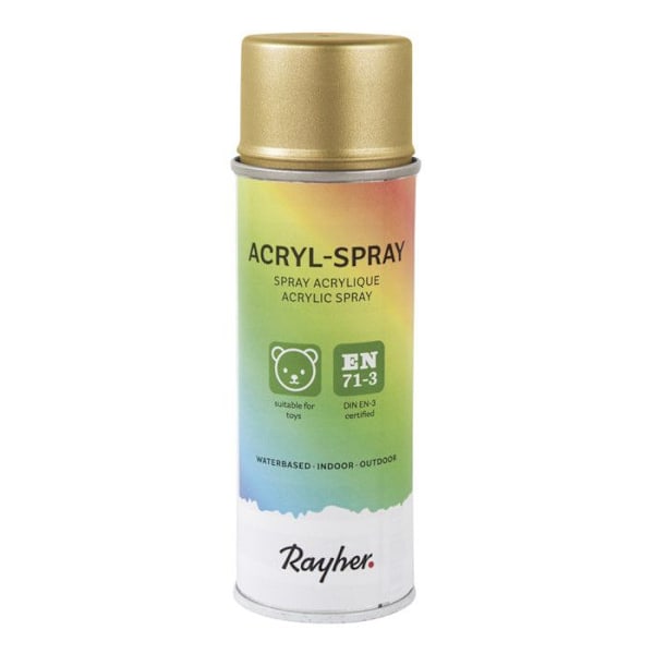 Guld glansig akrylfärg på spray 200 ml