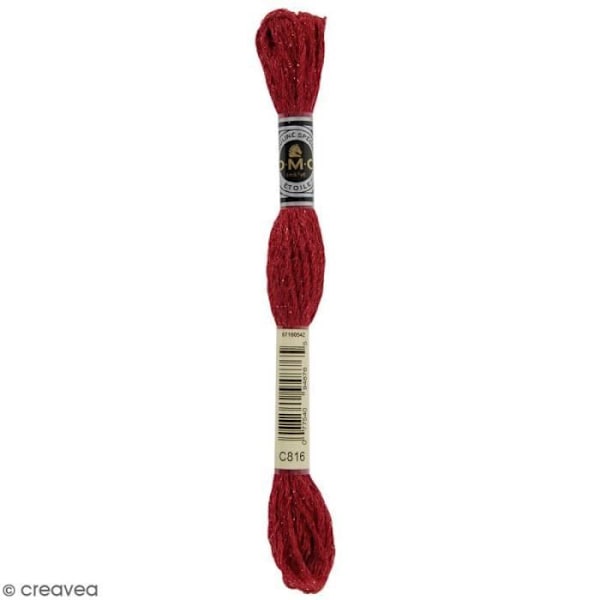 Broderigarn - DMC - Mouliné Etoile - 8 m - Färg C816 - Bomull och polyamid C816