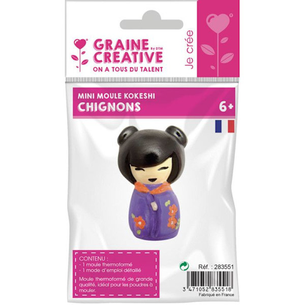 Moule thermoformad Kokeshi chignon
