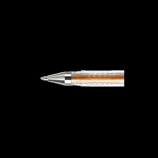 Gelbläckrulle - UNIBALL - Signo UM120NM - Medium spets 0,7 mm - Metallisk bronsfärg - Intensiv skrift Metallisk brons