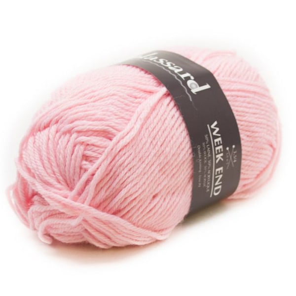 Garn för stickning Week End 3120 Rosa 50% Ull Rosa toner