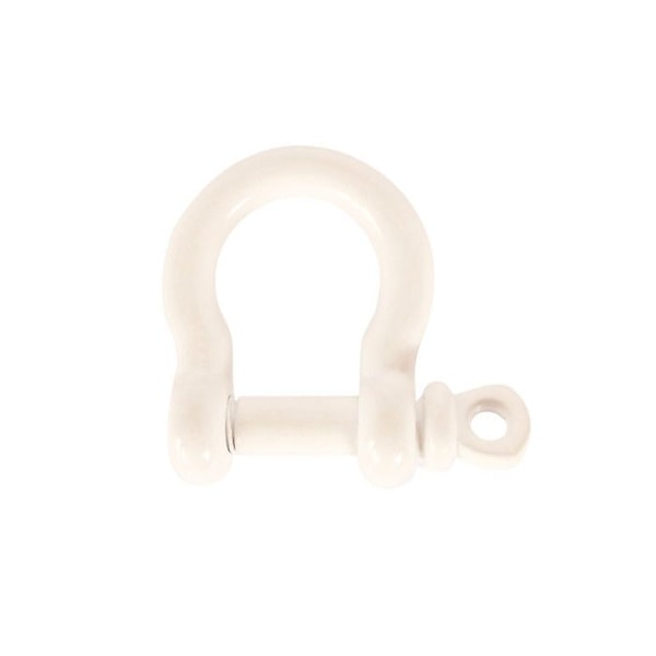 Vit metallspännen Vita (ideal för Paracord) 2 stycken 3cm Vit