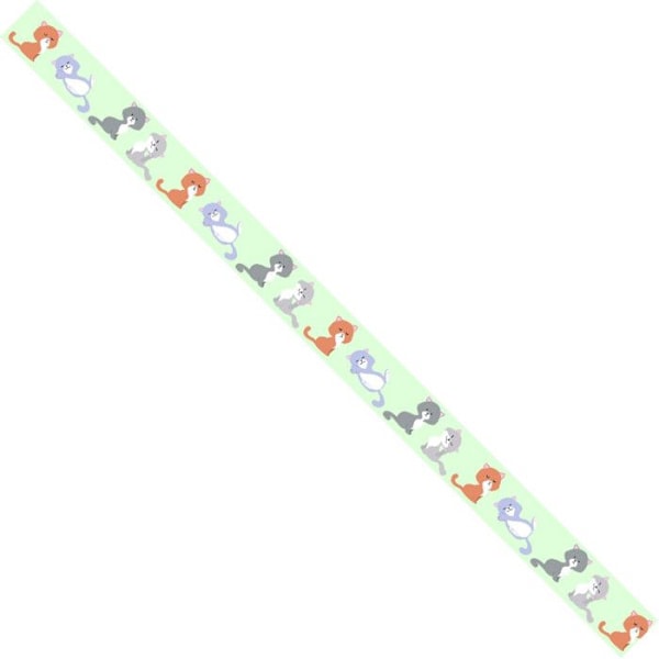 Tejp 1,5cm x 10m Katt Flerfärgad