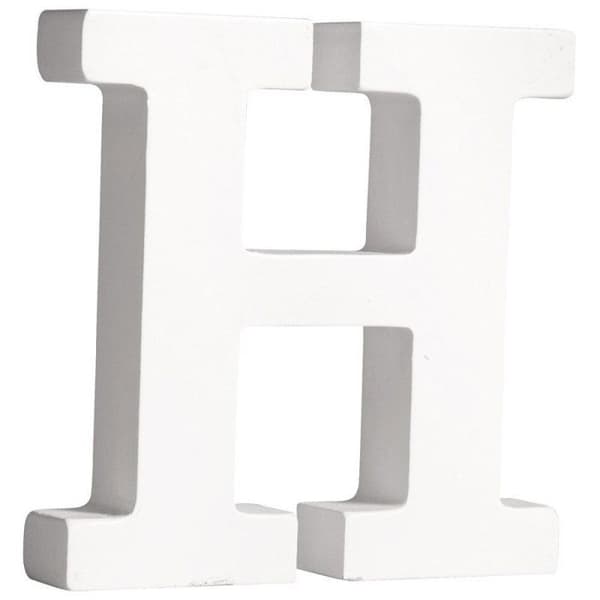 Brev MDF H, vit, 11cm, tjocklek 2cm