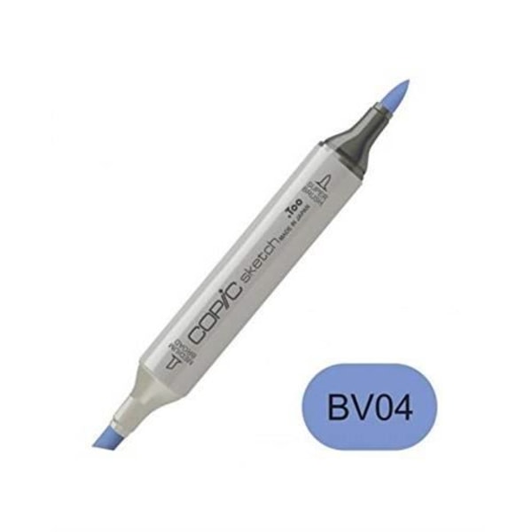 Marker - Copic - Sketch Marker - BV04 Blåbär - Medium bred och superborste - Oöverskådlig BV04 Blå Bär