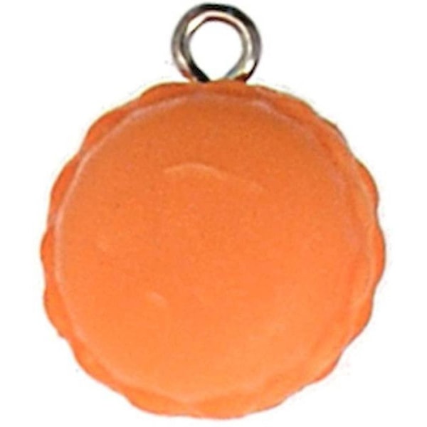 Breloque - TAL - Macaron - Polymerlera - Ø 15 mm - Färg praline praliné