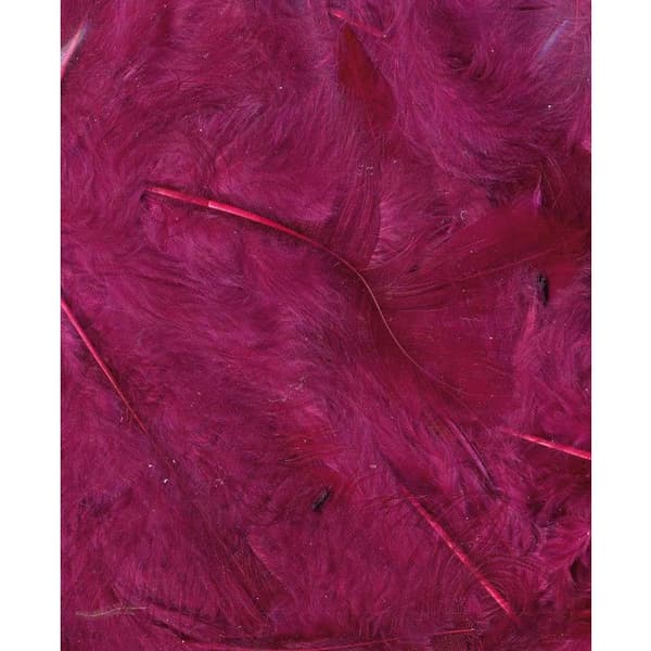 PLUMES BORDEAUX - 12 CM