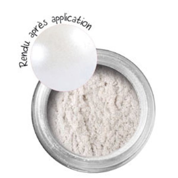 Puder med metallisk effekt Silver Pengar