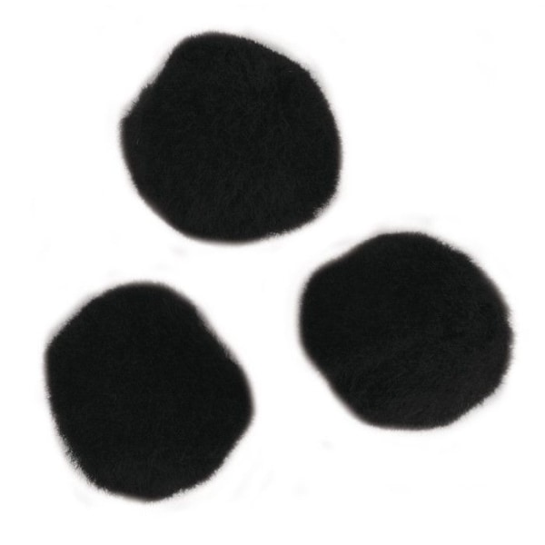 Pomponer Svart 0,7 cm 70 stycken