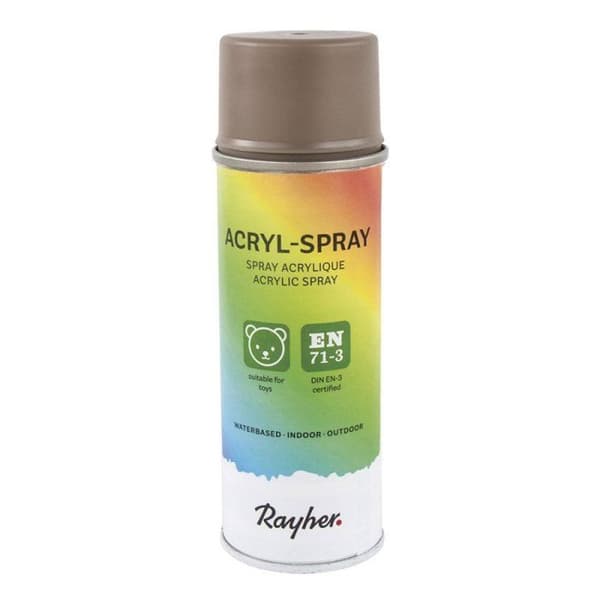Akrylspray, taupe, 200ml låda mol