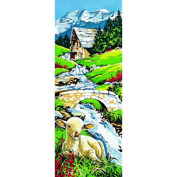 Antik duk Lamm 25x60cm
