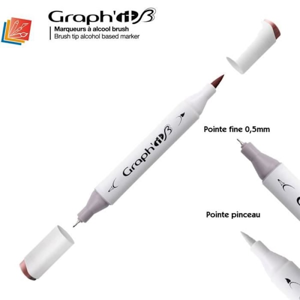 Graph'IT 'Graph'It Brush Marker' alkoholmarkör - Graph'it färgkarta: 3180 - Bajs Puh
