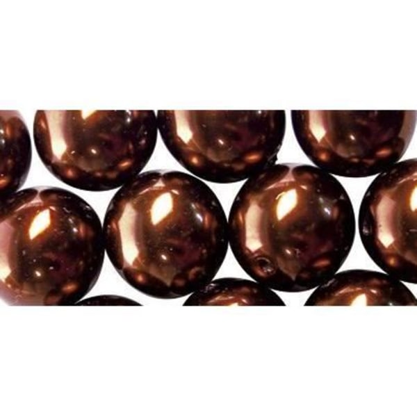 RAYHER Renaissance Glaspärlor - Ø 4 mm - Pralin - Kartong med 85 delar Pralin
