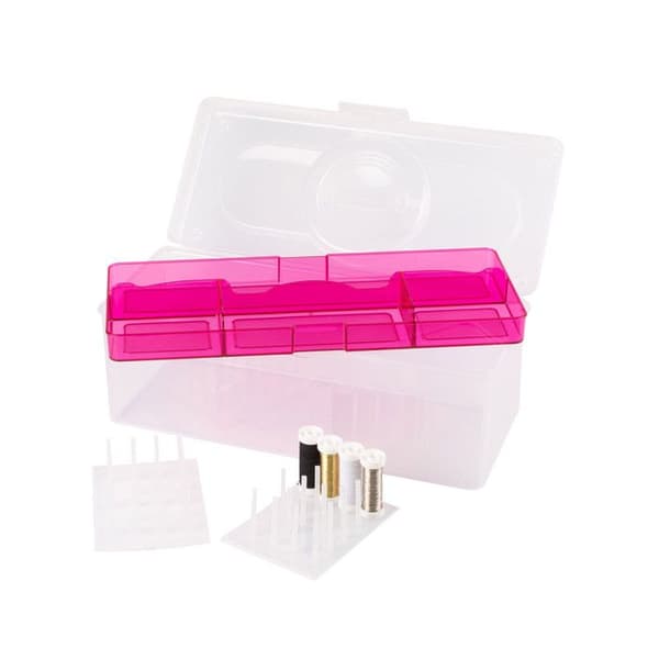 SYTBOX ROSA + 2 TRÅDSTÄLLNINGAR (V)