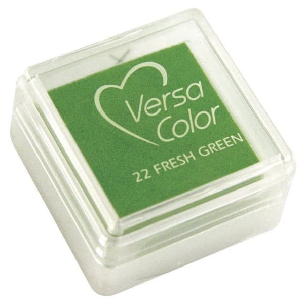 "Versacolor" bläckdyna, gräsgrön, 2,5x2,5 cm gräsgrön