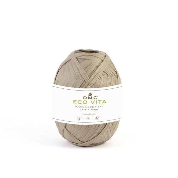 Raffia Eco Vita Raffia 50g Stickning Virkad Macramé Weaving Col. 03 beige