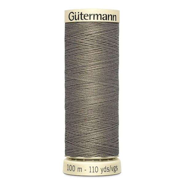 5-pack av 100m tråd 100% polyester Gutermann Ref 788988 - Att 241 - tryffel truffe