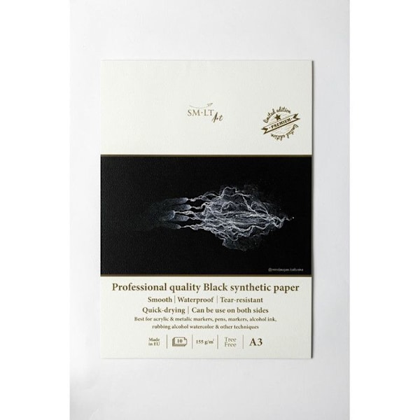 Bloc SM-LT A3 Beaux-Arts Yupo Noir 10 blad 155 g/m²