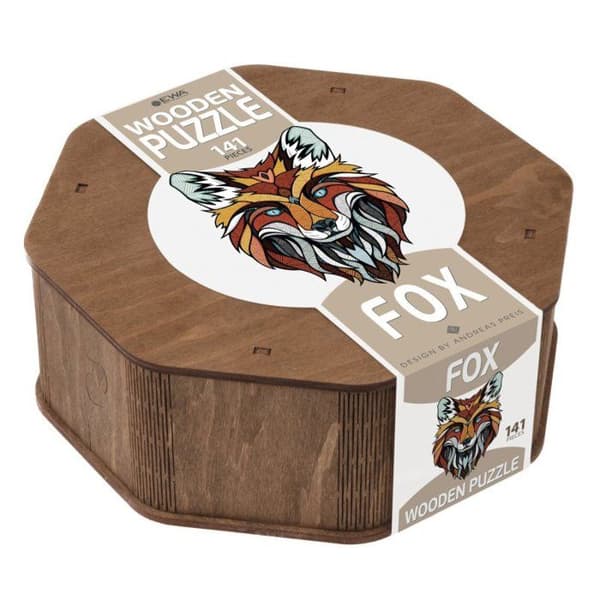 PUZZLE RÄV Färgad