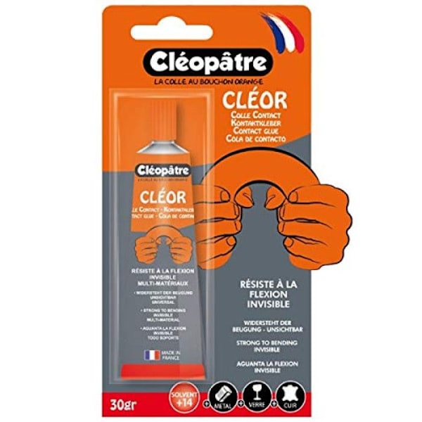 Colle kontakt Power Cléor med lösningsmedel 30 g Transparent
