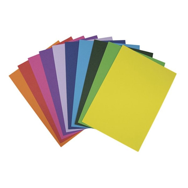 Papper kartong A4 Assortiment av 10 färger 100 ark Sortiment av 10 färger