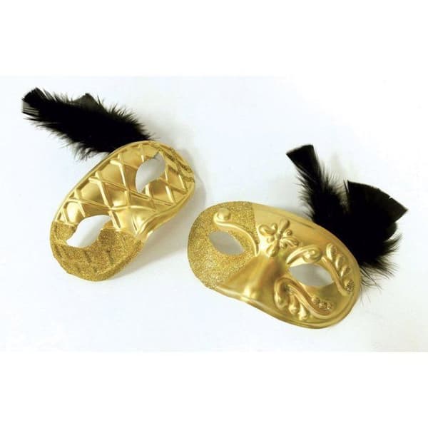 Graine Créative - Enkel Harlekinmask Vit