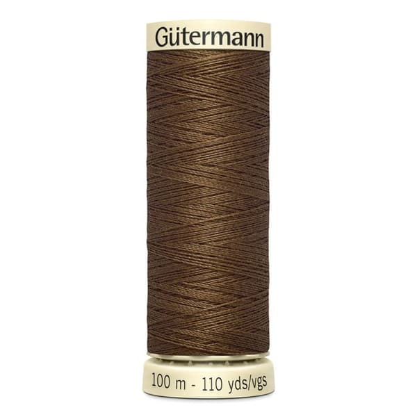 Satå 5 spolar 100m Tråd 100% polyester Gutermann Ref 788988 - Att 289 - garvat läder