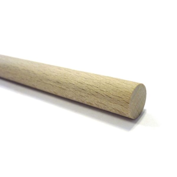 Baguette i trä, slät tourillon 1 meter Ø 4 mm 10 stycken
