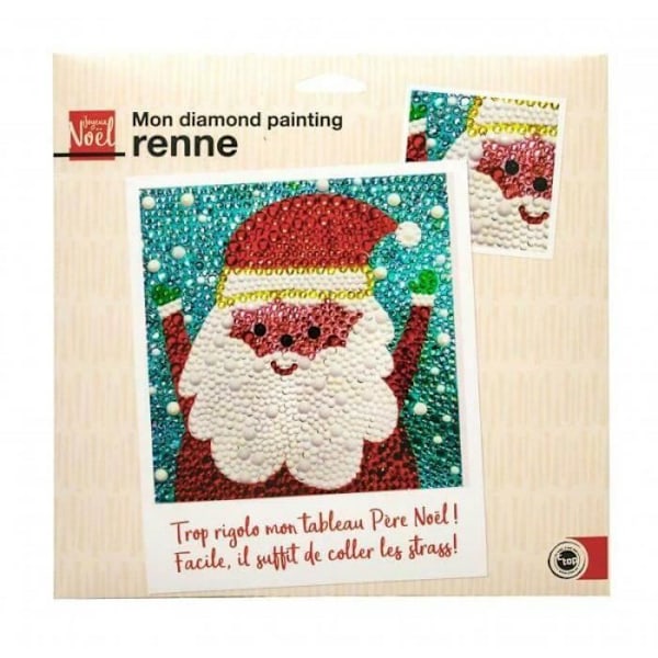 Kit Diamond Painting - Min - Jultomten - Flerfärgad - 8 år och uppåt - Unisex Flerfärgad