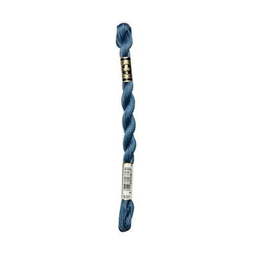 Broderigarn - DMC - 115 5-931 - Antikblå Medel - 100% Bomull - 27 yards per härva Medium antikblå