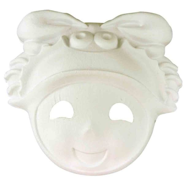 MégaCréa DIY - Barnmask för flickor i komprimerat papper 24 x 26 cm med elastik SORTERA