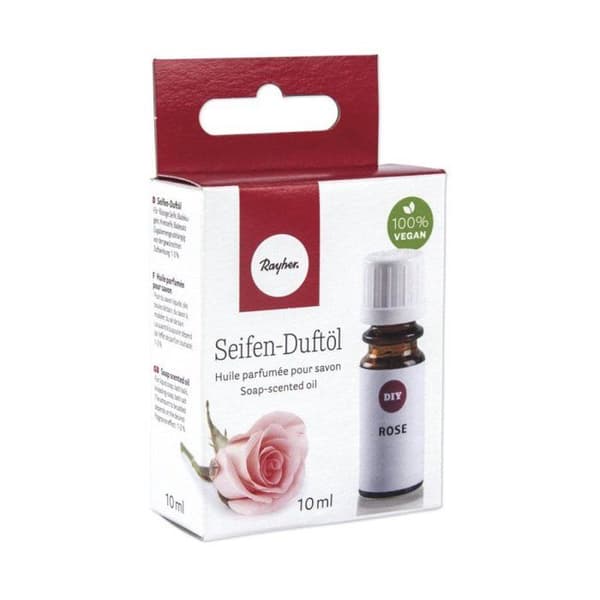 Parfymerad olja för tvål Ros, Box 10ml