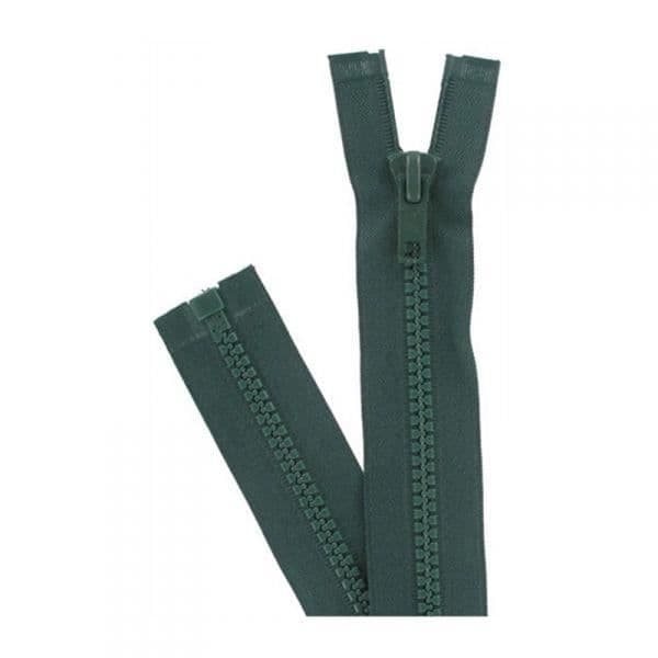 Separabel dragkedja - Prym - 40 cm - Formad plast - Bredd 6 mm - Ljunggrön Lavgrön