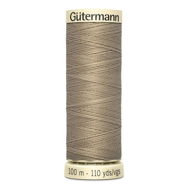 Förpackning med 5 spolar 100m Tråd 100% polyester Gutermann Ref 788988 - Att 263 - kaki kaki
