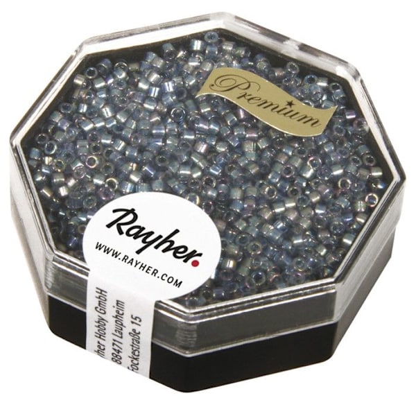 Perle Miyuki Delica 11/0 DB111 Regnbåge transparent ljusblå klar ljusblå (Regnbåge)