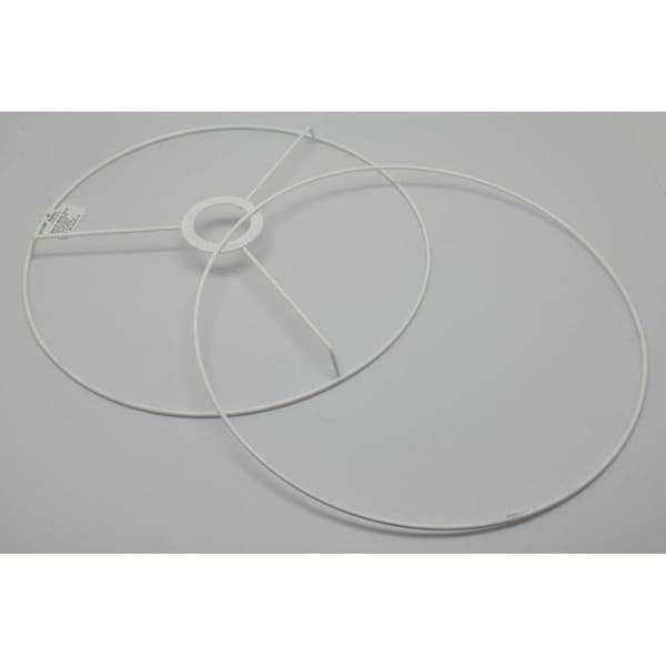 MégaCréa - Set med skärmram cirkel Ø35 cm Vit